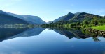 "Mirror image sunrise on Padarn lake" by Hefin Owen